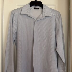 Men's Blue Patterned Shirt